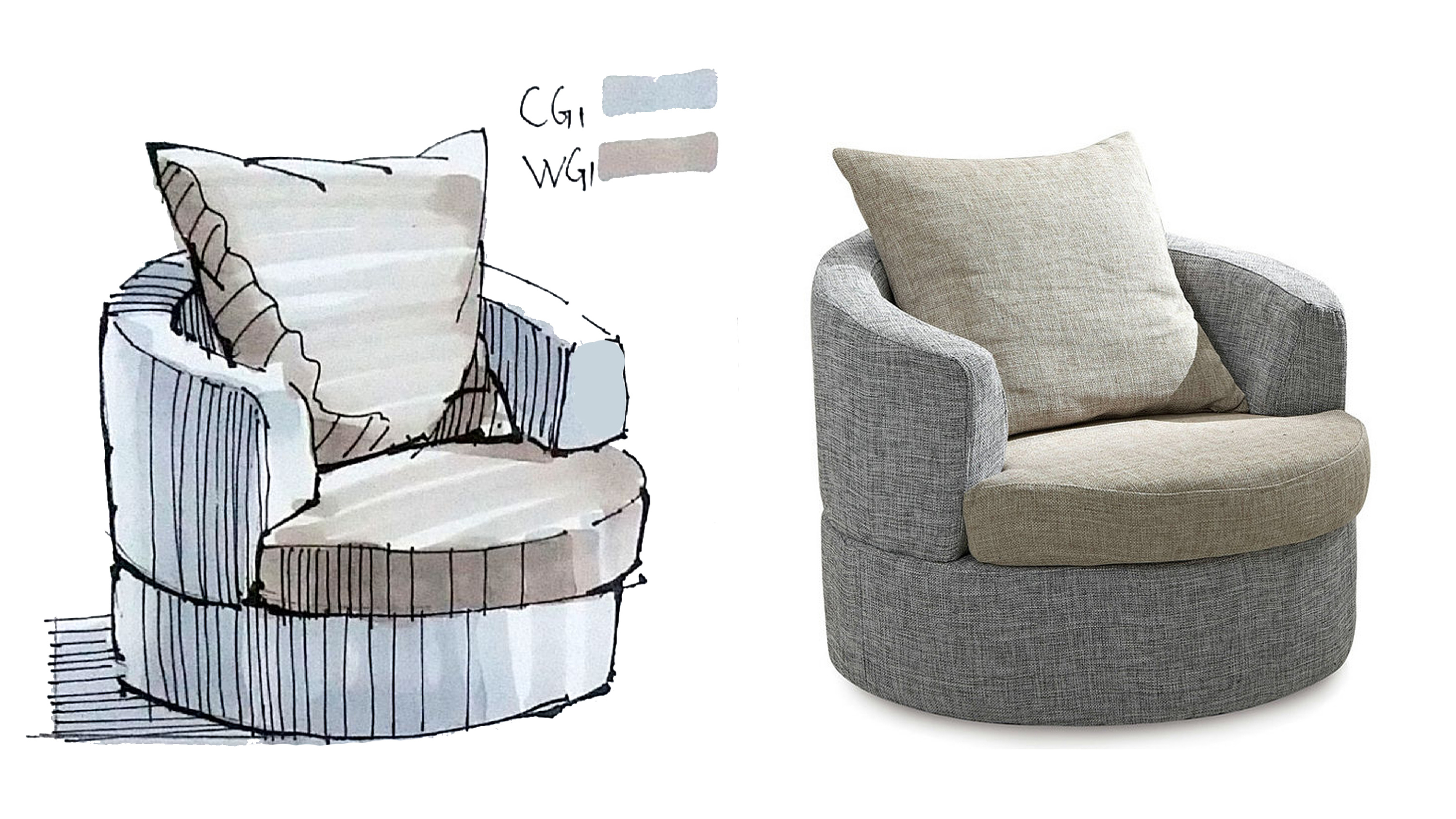 手绘家具快速表现技巧 从实景图到创意草图